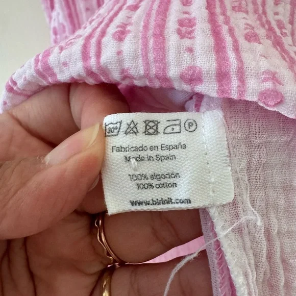 Birinit Pink Floral Kids Dress - Picture 9 of 9